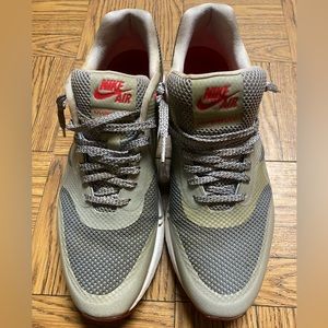 Grey with red check & white bottom Nike Airmax 1’s - size 11 - $50